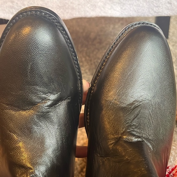 Safari Exotic Leather black studded heeled riding boots women size 9.5 - Picture 16 of 16